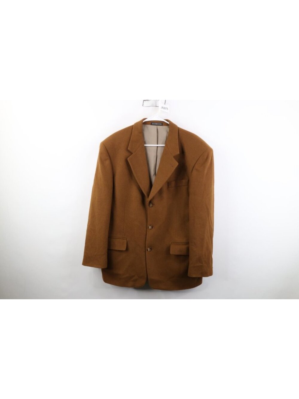 Vtg 90s Hudsons Bay Company HBC Mens 42S Wool Camel Hair Suit Coat Blazer Jacket